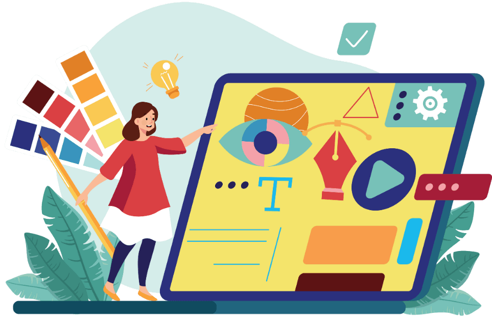 Designer gestaltet interaktive Animationen für eine multisensorische App